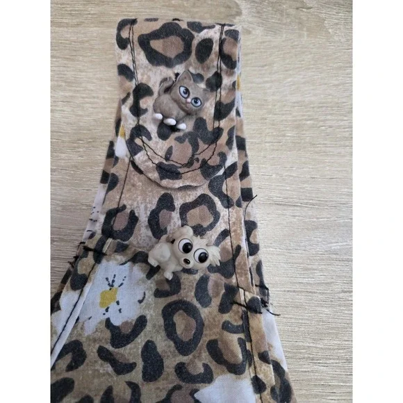 Anthony Richards Cotton House Dress Cheetah/ Floral Print  Sleeveless Mumu 2X - Picture 5 of 9